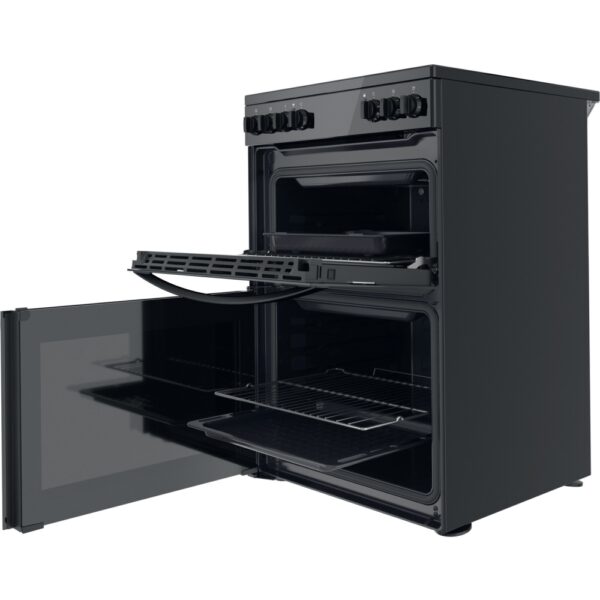 Indesit ID67V9KMB/UK Ceramic Electric Cooker with Double Oven - Image 2