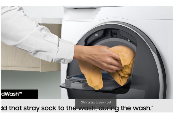 SAMSUNG Series 5+ Add Wash WW90T554DAW/S1 WiFi-enabled 9 kg 1400 Spin Washing Machine- - Image 2